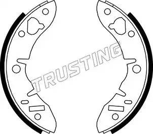 Комплект тормозных колодок 007007 TRUSTING