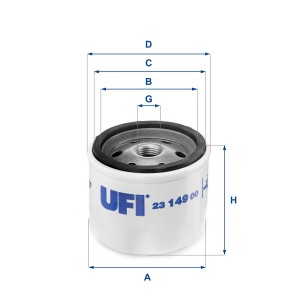 Масляный фильтр 23.149.00 UFI