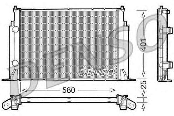 Радиатор, охлаждение двигател DRM09122 DENSO