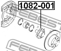 Ступица колеса 1082-001 FEBEST