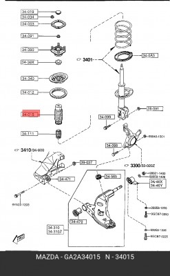 Деталь GA2A-34-015 MAZDA