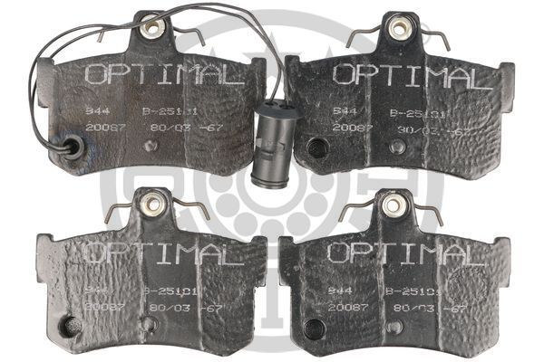 Комплект тормозных колодок, диско 9498 OPTIMAL