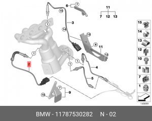 Лямбда-зонд 11 78 7 530 282 BMW