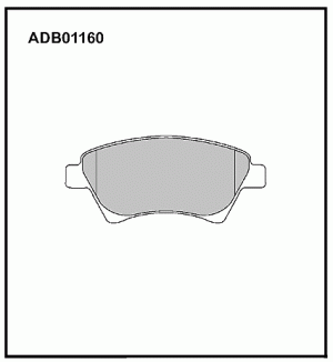 Колодки тормозные дисковые ADB01160 ALLIED NIPPON
