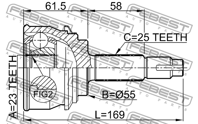 ШРУС 0210-017 FEBEST