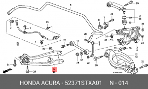 Рычаг подвески 52371-STX-A01 HONDA