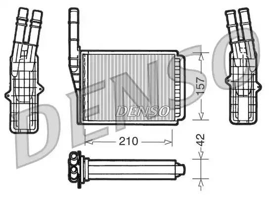 Теплообменник, отопление салона DRR23013 DENSO