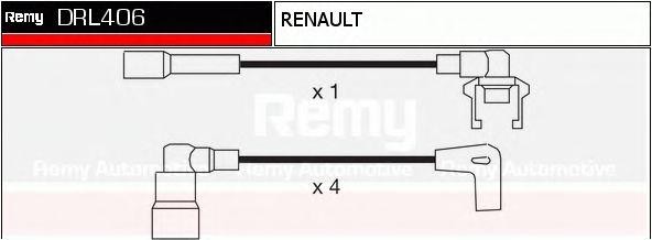Ккомплект проводов зажигания DRL406 DELCO REMY