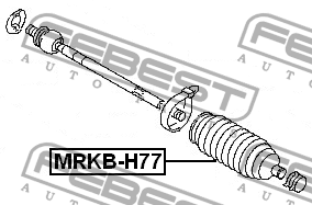 Пыльник рулевой рейки MRKB-H77 FEBEST