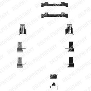 Комплектующие, колодки дискового тормоза LX0124 DELPHI