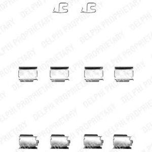 Комплектующие, колодки дискового тормоза LX0343 DELPHI