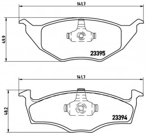 Комплект тормозных колодок, диско P85055 BREMBO