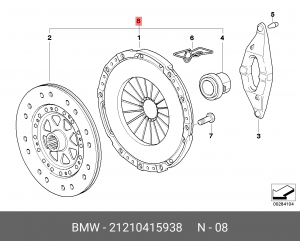Комплект сцепления 21 21 0 415 938 BMW