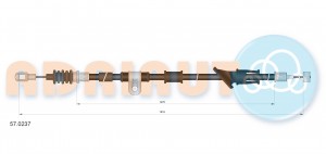 Трос ручного тормоза 570237 ADRIAUTO