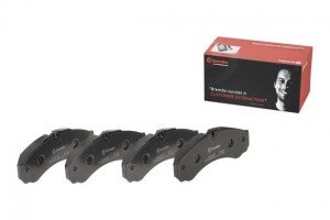 Комплект тормозных колодок, диско PA6017 BREMBO
