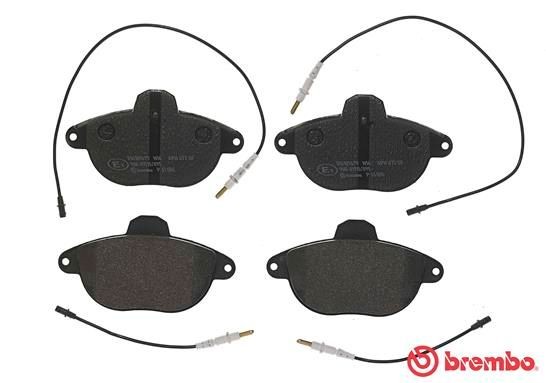 Комплект тормозных колодок, диско P61055 BREMBO