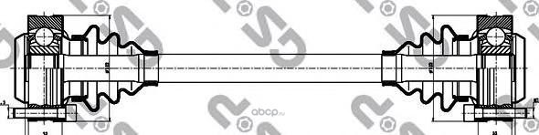 Приводной вал 205001 GS P