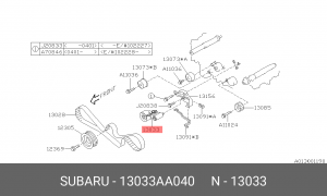 Натяжной ролик, ремень ГРМ 13033AA040 SUBARU