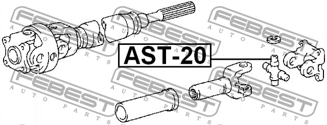 Крестовина карданного вала AST-20 FEBEST