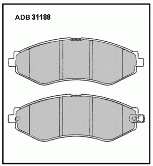 Колодки тормозные дисковые ADB31188 ALLIED NIPPON