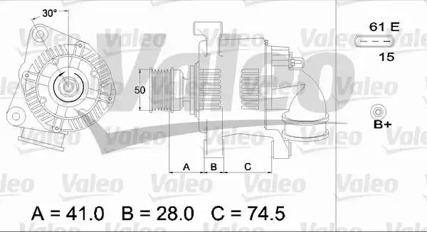 Генератор 436746 VALEO PHC