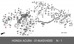 Тормозной шланг 01464SV4000 HONDA