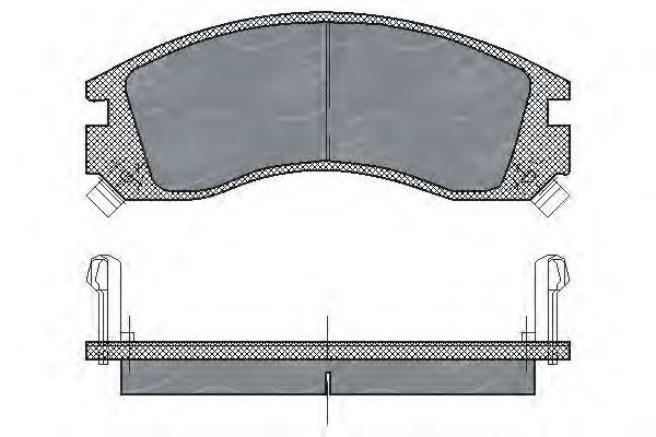Комплект тормозных колодок, диско SP171 SCT