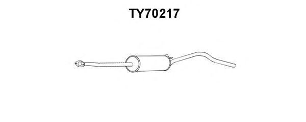 Глушитель выхлопных газов конечный TY70217 VENEPORTE