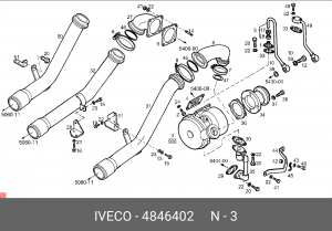 Компрессор, наддув 4846402 IVECO