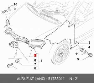Деталь 51783011 ALFA FIAT LANCIA