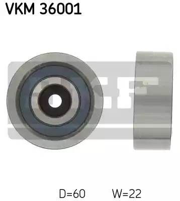 Паразитный / ведущий ролик, поликлиновой ремень VKM36001 SKF