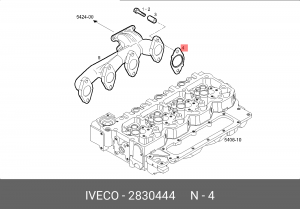 Прокладка, выпускной коллектор 2830444 IVECO