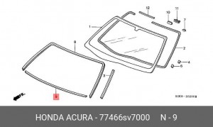 Деталь 77466SV7000 HONDA