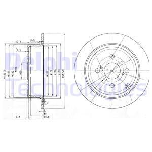 Тормозной диск BG3889 DELPHI