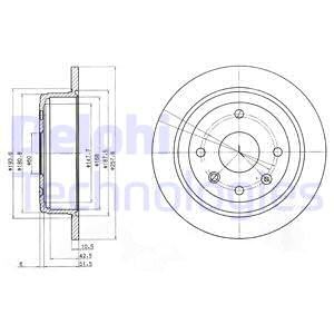 Диск тормозной BG4091 DELPHI