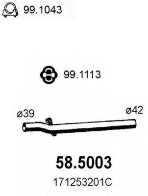 Выпускной трубопровод 585003 ASSO
