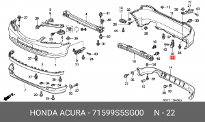 Деталь 71599S5SG00 HONDA