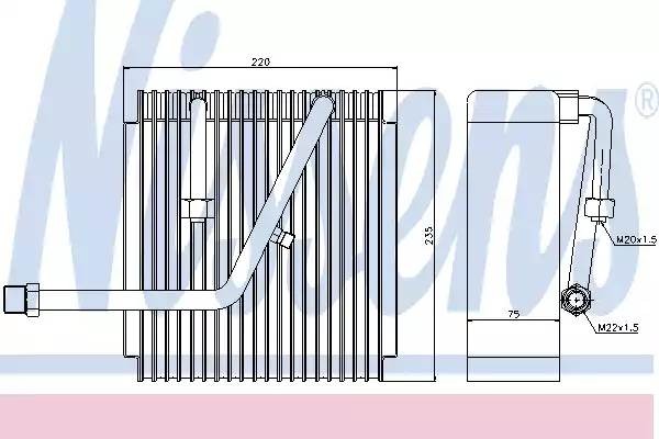 Испаритель, кондиционер 92147 NISSENS