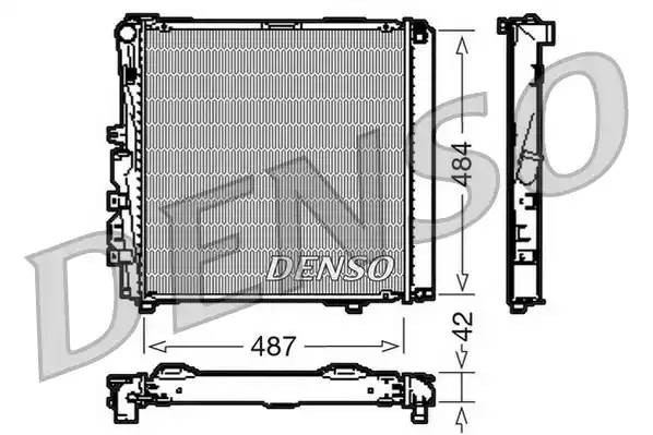 Радиатор, охлаждение двигател DRM17053 DENSO