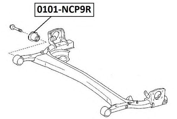 Сайлентблок задней балки 0101-NCP9R ASVA