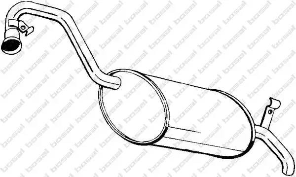 Глушитель выхлопных газов конечный 200211 BOSAL