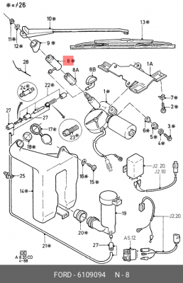 Покрышка 6 109 094 FORD