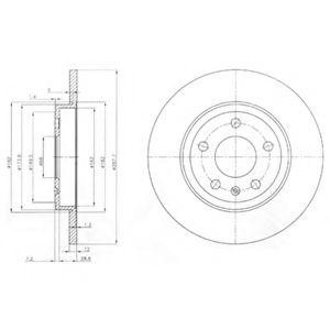 Тормозной диск BG3996 DELPHI