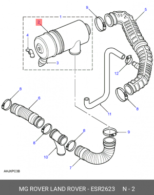 Воздушный фильтр ESR2623 MG ROVER LAND ROVER