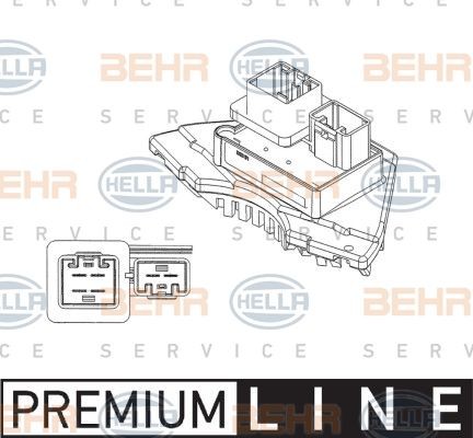 Блок управления, отопление / вентиляция 5HL 351 321-231 HELLA