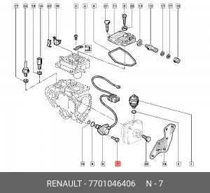 Болт 7701046406 RENAULT