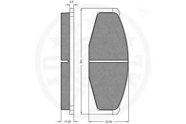 Комплект тормозных колодок, диско 9259 OPTIMAL