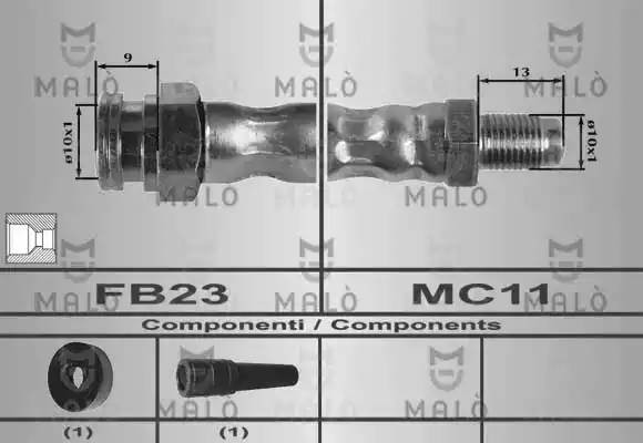 Тормозной шланг 80179 MALO