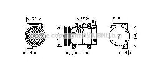 Компрессор, кондиционер DNK259 AVA