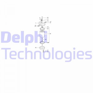 Топливный фильтр 5860B090 DELPHI